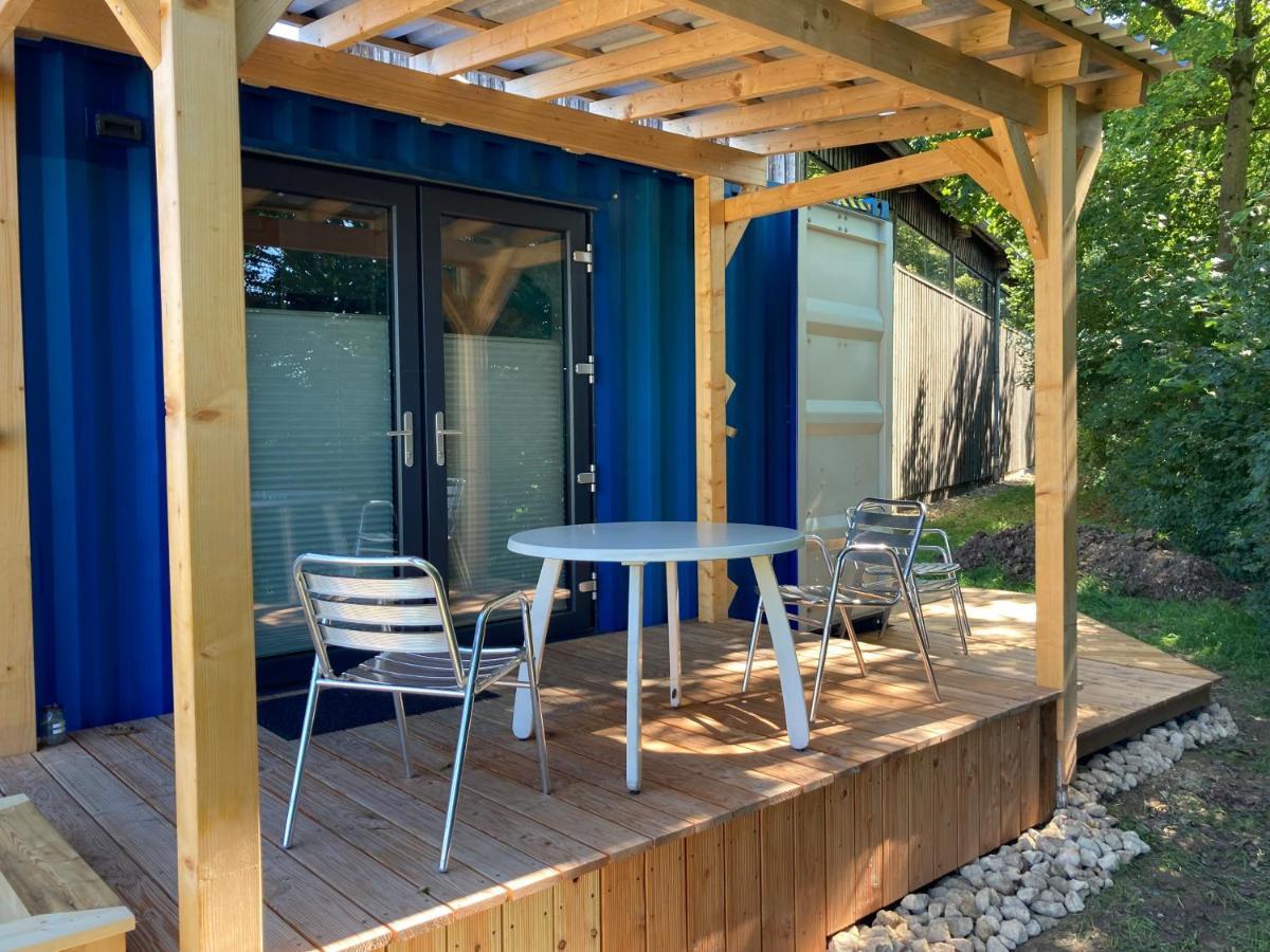 Tiny House Im Seecontainer Mit Parkplatz, Glasfaser, Netflix, Veranda Und Gehobener Ausstattung โคบวร์ก ภายนอก รูปภาพ