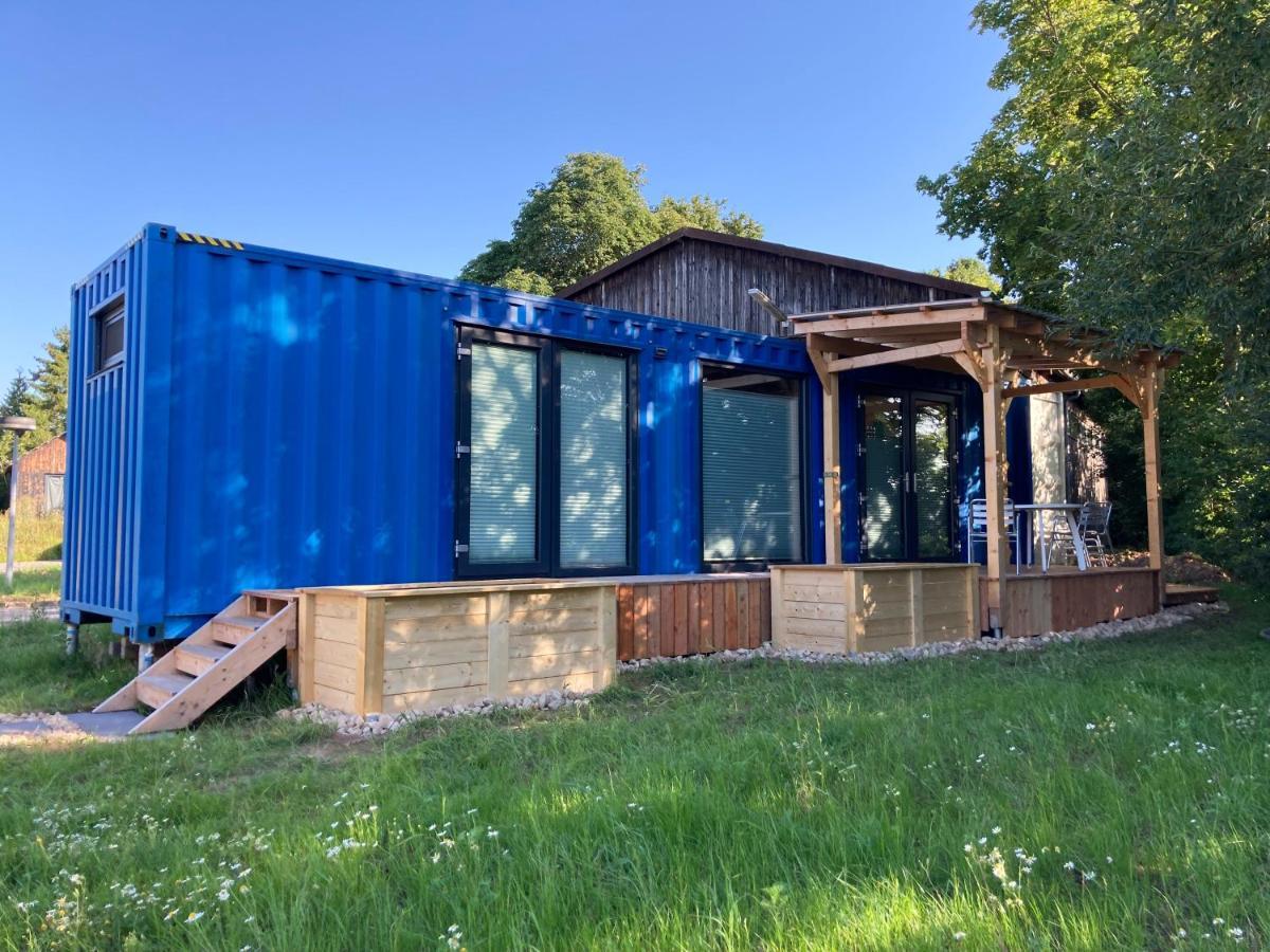 Tiny House Im Seecontainer Mit Parkplatz, Glasfaser, Netflix, Veranda Und Gehobener Ausstattung โคบวร์ก ภายนอก รูปภาพ